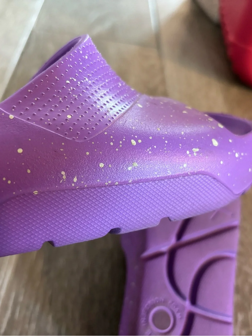 Jordan Brand- Purple Speckled Slide Sandal